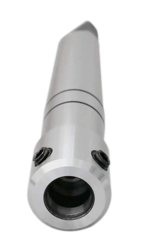 MT4 To Three Quarters Inch Weldon Shank Arbor For Annular Cutters With Key For Drill Press And Milling Machines, front view