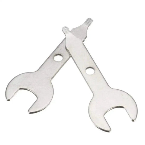 Two Pack Stainless Steel Collet Wrench Keys For Rotary Tools Three Eighths Inch Nut Spanner