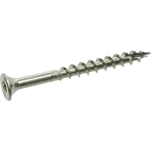 PrimeGuard Max No 8 x 2 Inch Deck Screws In 316 Stainless Steel With Torx T20 Star Drive Coastal Grade For Cedar And Hardwood
