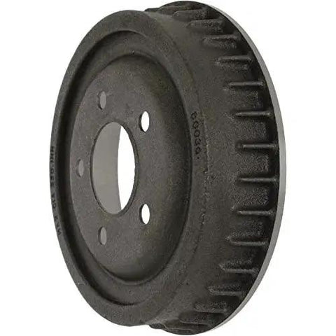 Centric C-Tek rear brake drum, metal, dark gray, side view, for Ford Ranger/Mazda B-series