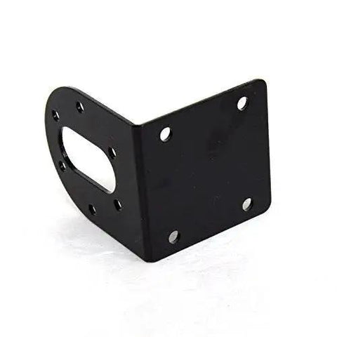 Sturdy Black 37mm DC Gear Motor Mounting Bracket Iron Anti Rust L Shape Fixed Seat for Gear Reduction Motors Universal 37mm Motor Holder