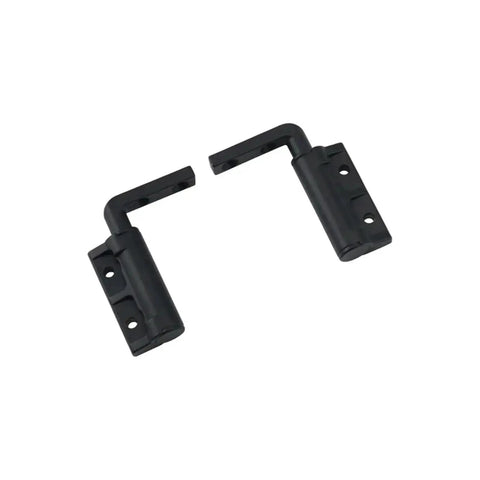 L-shaped screw-damping cabinet hinge with adjustable torque, black, 1pc