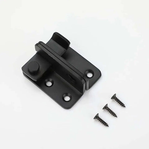 Black Stainless Steel Flip Latch Extra Thick 3mm Heavy Duty Gate And Door Latch with screws, brushed finish, rustproof design