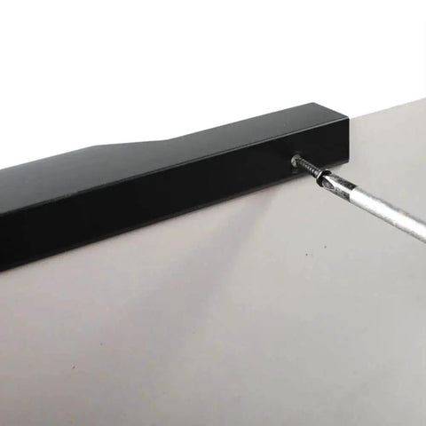 Matte Black 24 Inch Edge Finger Pull Handles 2 Pack Aluminum Alloy Concealed Cabinet Door Pulls installation process