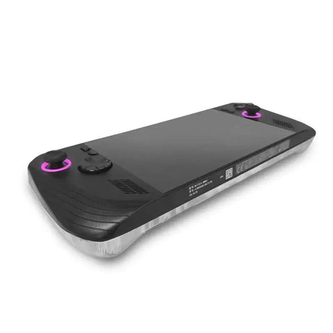 Back Plate Panel Heat Management Cover for Ally X 2024 Replacement Shell Transparent Black 1x1 fit on gaming console.
