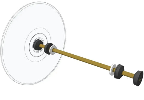 CD and DVD Wheel Spacers Twenty Pack for Mousetrap Cars and Rubber Band Racers, Converts Hole to Three Sixteenth Inch Axle, Fits Standard Openings