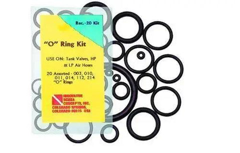 200 Piece O Ring Kit With 3 Assorted Brass Picks For Scuba Gear And Regulator Maintenance Buna Rubber Seals Universal Compatibility Durable Replacements