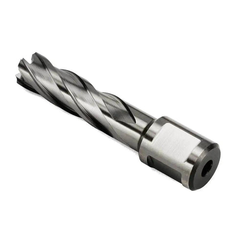 Annular Cutter For Magnetic Drill Press Heavy Duty 9/16 Inch Cutting Diameter And 2 Inch Depth Of Cut With 3/4 Inch Weldon Shank And Two Flat Sides Plus Pilot Pin Oscarbide