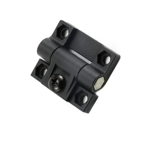 10 Pack Adjustable Torque Door Hinge 43mmx36mm Black Plastic With 4 Countersunk Holes Position Control For Doors