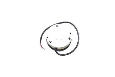 ZDS-48V-8N.M forklift electromagnetic brake module, front view, round metal housing with black and red wires