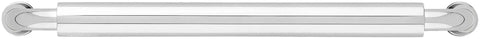 Hollywood Hills 4486 Cabinet Pull 6 Inch Center To Center Solid Brass Hardware for kitchen and bath, front view.