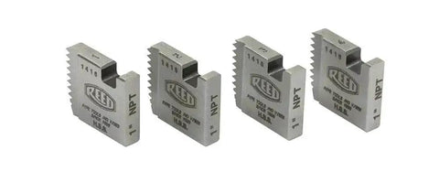 R12DN 1 R12+ Segmental Die for 1 Inch NPT Pipe Threading, Pro Grade Heavy Duty High Speed Steel, CNC Machined, set of four dies