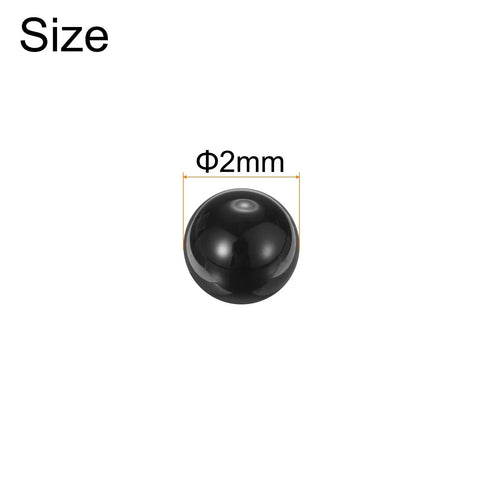 2mm silicon nitride ceramic bearing ball, black, high-precision G5 (Si3N4)