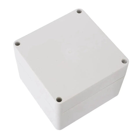 IP65 Waterproof ABS Plastic Enclosure For Electronics, Outdoor Junction Box 120x120x90mm, erosion-resistant top view