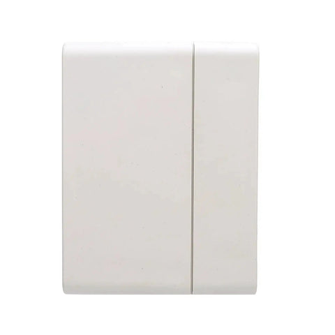 Front view of All Weather IP65 ABS Project Box 120x120x90mm Rugged Weatherproof Enclosure for outdoor electronics and solar systems.