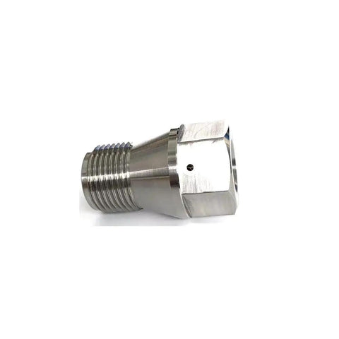 Side view of Outlet Body Adapter 87K 0421011 for Waterjet Cutting Machines, standard size for 94K intensifier pump parts.