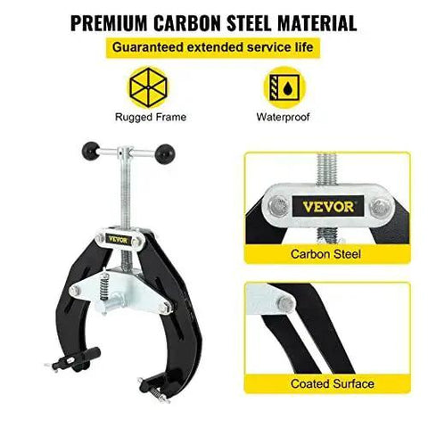 Heavy Duty Pipe Clamp For 2 To 6 Inch Pipes With Ultra Clamp Technology And Quick Acting Screws Steel Pipe Alignment Tool By VEVOR