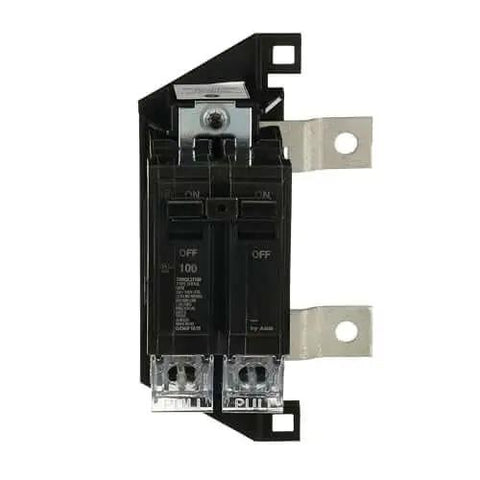Single 100 Amp Double-Pole Master Breaker Kit for PowerMark Gold Load Centers, THQMH100CP with Box Lugs Circuit Replacement for 125A Panels