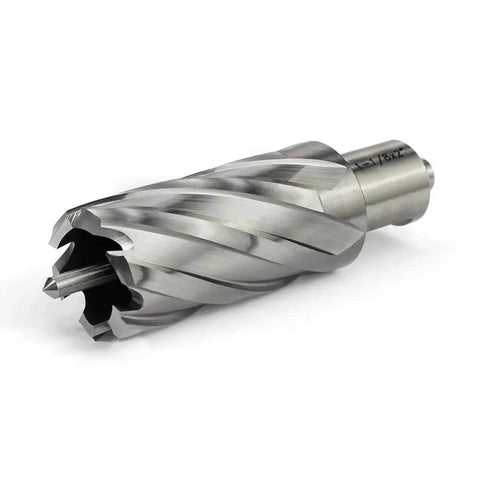 One And One Eighth Inch Annular Cutter For Magnetic Drill Press With Two Inch Cutting Depth, Three Quarter Inch Weldon Shank And Two Flat, Pilot Pin For Precise Holes, Drills Faster Than Regular Bits, Ideal For Steel And Stainless By Oscarbide