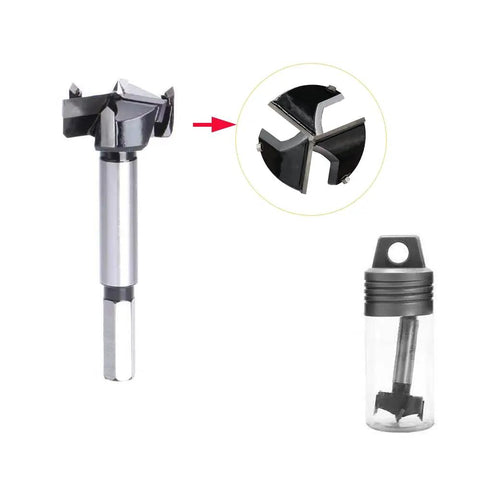 Forstner Drill Bits 40 Millimeter Three Cutter Tungsten Carbide Upgraded Version Delivers Faster Cutting And Long Life