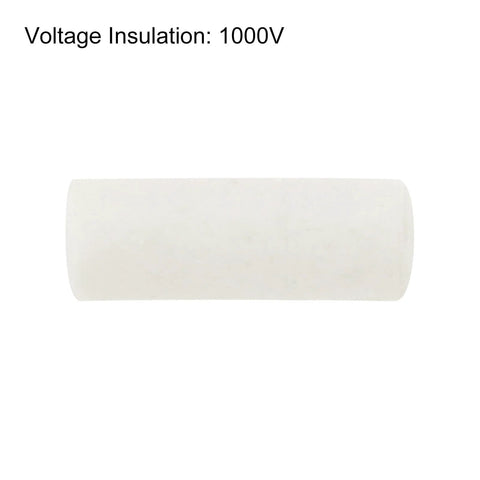 Ceramic insulated tube, white, 1mm bore, 3x10mm for electronic wire insulation