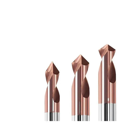 Carbide Spot Drill Bit Set For Metal Chamfering And Drilling Guide Tool With Centering Angles At 60 90 120 Degrees Tungsten Steel
