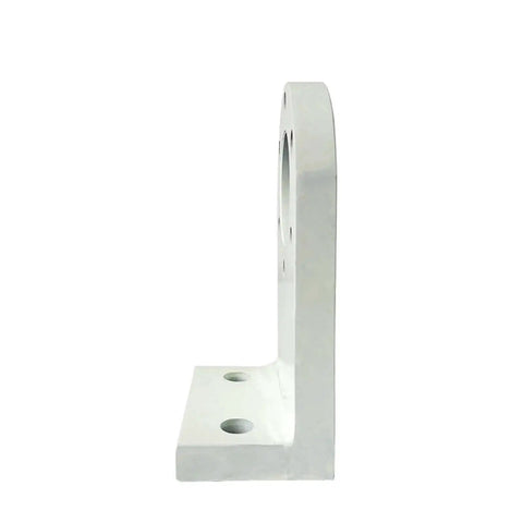 Side view of Magnetic Particle L Shaped Mounting Plate and Brake Mounting Bracket for 10 20cm fixing plate in durable alloy.