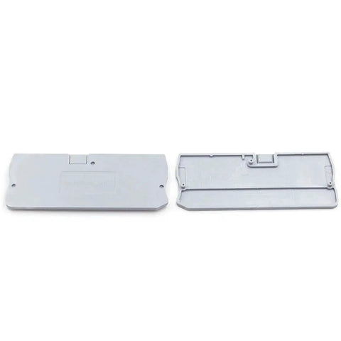 End Clamps For Rail Systems No Fuss Anti Lock Spring Terminal Blocks For Electrical Panels 100 Pieces 2.5mm Square Wire