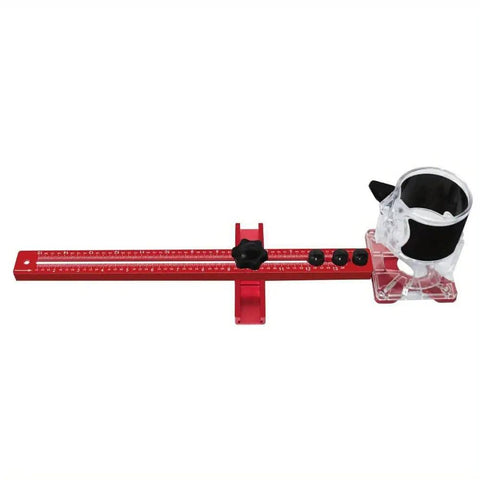 Pro-Grade Aluminum Router Milling Groove Bracket With Base, Adjustable Circle Cutting Jig For Woodworking, DIY Friendly, Heavy-Duty Router Jig