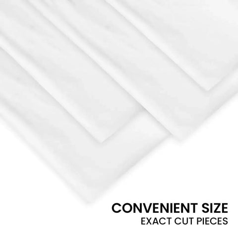 Close-up of Lint Free Cleaning Rags 24 Pack 100 Percent Cotton Cloths showing soft tee shirt material and edges, 17 by 17 inches.