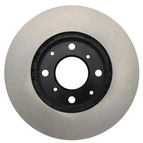 Centric Premium front brake rotor with black center hub and lug bolt pattern