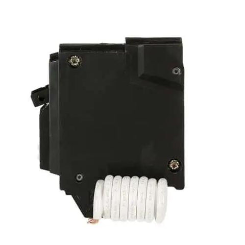 Side view of Q-Line THQL1120AFP2 20A Single-Pole Arc Fault Combination Breaker - 120VAC AFCI Plug-In with coiled wire
