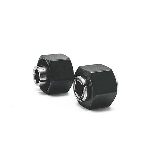 2 Pack 1/4 Inch Router Collet With Nut Replacement For A24215SV And DWP611 Series Routers, quick install, beefy clamp, black finish