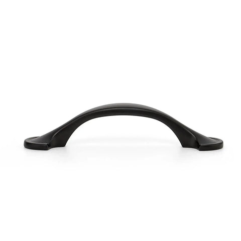 30 Pack Solid 3 Inch Rounded Foot Arch Kitchen Cabinet Handles Matte Black Finish Curved Drawer Pulls For Cabinets And Furniture Hardware