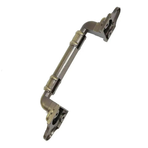 Alt Tag: Sliding Barn Door Pull Handle Hardware In Bronze Tone for Wooden Garden Gate Shed Cabinet Doors, 7.87 Inch Alloy.