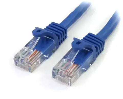 Blue Dope Snagless Cat5e Patch Cable, 20 Ft Ethernet Cord With RJ45 Connectors, high speed, ideal for home office and gaming setups