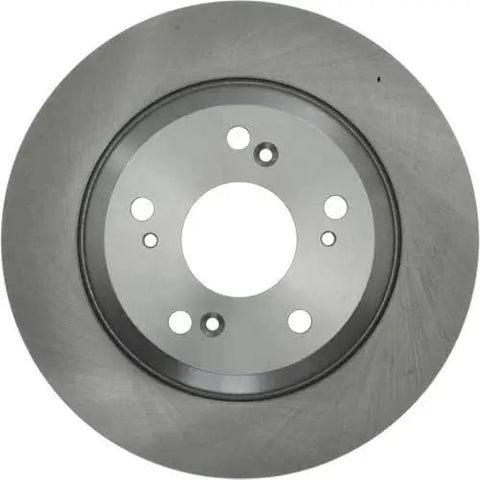 Rear brake rotor disc for Honda S2000, Centric 121.40050 C-Tek, cast iron with center hub and bolt holes (front view)