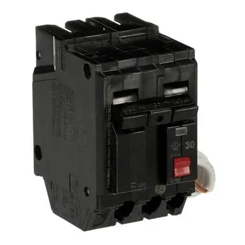30A Double-Pole GFCI Circuit Breaker THQL2130GFTP 120/240 VAC, self-test, molded case for residential and commercial use.
