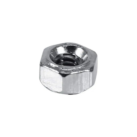Close-up of a stainless steel nut from the 600Pcs Tiny But Mighty Multipurpose Screw Assortment Kit With M1 M1.2 M1.4 M1.6 Mini Screws And Nuts