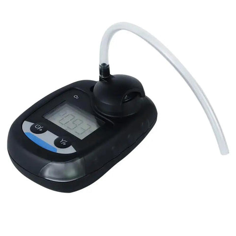 Portable Oxygen O2 Gas Detector With Sound Light And Vibration Alarm Back Clip Easy To Use Just Turn On And It Runs Continuously Low Power