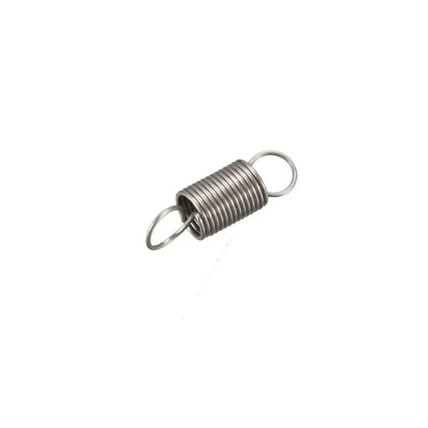 Stainless Steel Dual Hook Tension Spring, 0.012 Inch Wire, 3mm Outer Diameter, 10mm Free Length, Rust Resistant Built Tough