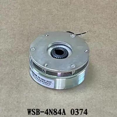Electromagnetic brake, round metal housing with central bore, model WSB-4N84A