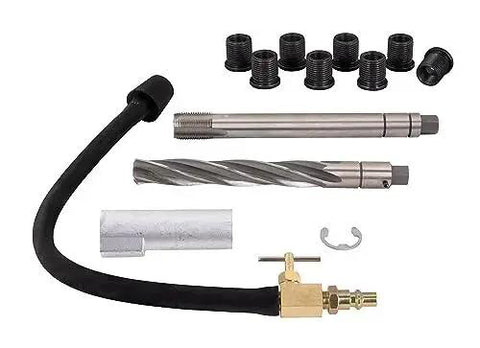 Two Valve Ford Triton Spark Plug Thread Repair Kit With Foolproof System components including inserts and tools