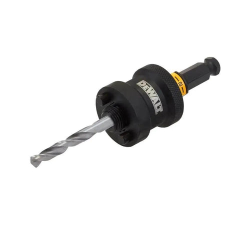 Rapid Load Hole Saw Arbor For Drill Half Inch Quick Change System With Tool Free Change No Seize Collar Delivers Fast Bit Swapping And Cleaner Holes For Pro Level Drilling By DeWalt