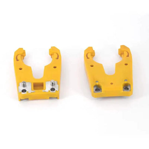 5 Piece ISO30 Tool Holder Claw Clamp Set For CNC Router And Wood Engraving Machines Yellow ABS Nylon Construction