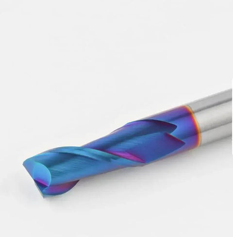 Solid Carbide End Mill For CNC Milling, 2 Flute Slot Cutter, Built Tough For Aluminum, Steel And Wood, 55HRC Ready Cutting Tool