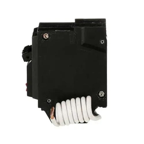 Side view of 20A Double-Pole GFCI Circuit Breaker with Self-Test, 120/240V Ground Fault Interrupter for residential panels