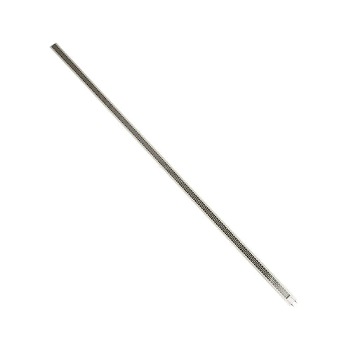 Pressure sensor strip, thin-film resistive FSR with interdigitated contacts, long silver strip