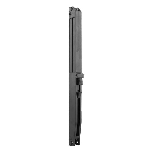 Side view of Soft Close Kit For Barn Doors With Quiet Spring Buffer Damper Hardware Set For Sliding Doors No Slam Easy Install.