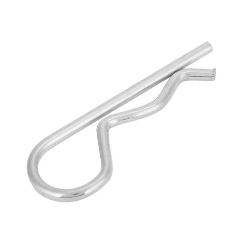 Galvanized Iron Cotter Pins Set of 10 B Type Zinc Plated Retaining Pins Spring Clips Hair Pin for Automotive Machinery and DIY Projects 3.5 by 75mm
